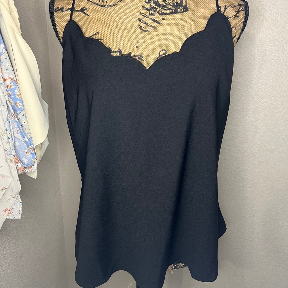 J.Crew scalloped tank top